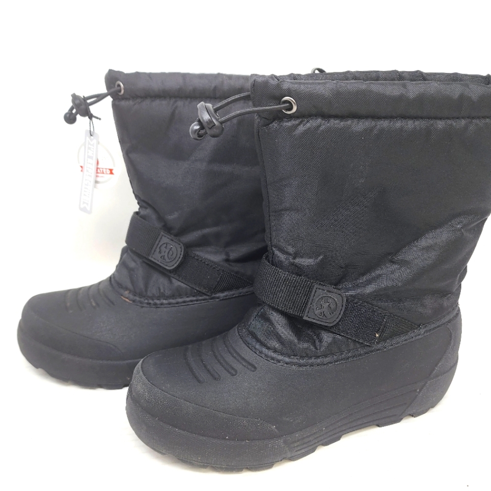 Northside Black Snow Boots Waterproof Winter Boots Youth Size 4